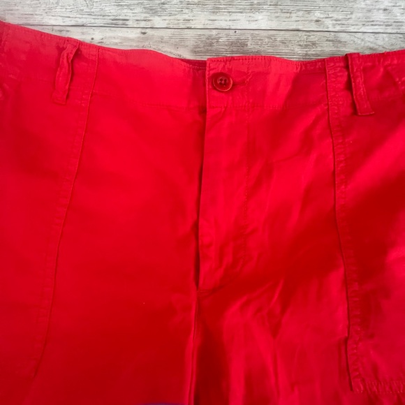 NWT! 🔥 Ralph Lauren Red Cargo Shorts Cotton Twill Cuffed - Picture 5 of 10